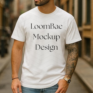 Comfort Color 1717 Men Mockup, white mockup, color 1717 t-shirt mockup, 1717 white mockup, C1717 white, comfort colors shirt mockup