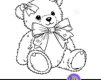 Cute Teddy Bear SVG | Baby Shower Nursery Design | Valentine Plush Bear Clipart | Cricut Silhouette Laser Cut File SVG PNG | Kids Shirt Svg