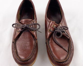 Dexter Vintage Braun Handgefertigte Lederschuhe Damen 7.5