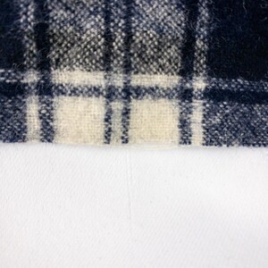 Bufanda Pendleton Vintage a cuadros verdes y blancos unisex para hombre y mujer. imagen 8
