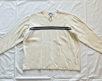 Bluza damska Old Navy Vintage Y2k w paski w kolorze beżowym XL