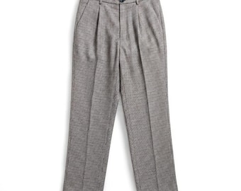 Pantaloni vintage Liz Claiborne in bianco e nero da donna, taglia S