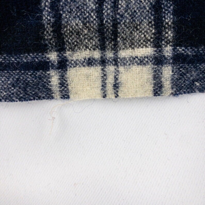 Bufanda Pendleton Vintage a cuadros verdes y blancos unisex para hombre y mujer. imagen 9