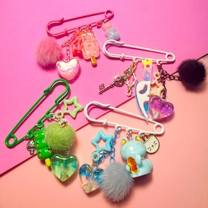 Mossby’s Lucky Trinkets Collection| Handmade kawaii charm pins