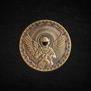 Coin of the Patriarch of the Divine Service Challenge coin Ukrainian commemorative coin in a gift box Unique military gift Army veteran gift