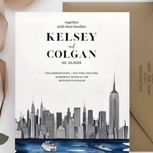 New York Wedding Invite | New York City Wedding | NYC Wedding Invite | NYC Wedding | nyc Save the Date | nyc invite | Wedding Invite | nyc