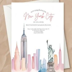 New York Wedding Invite | New York City Wedding | NYC Wedding Invite | NYC Wedding | nyc Save the Date | nyc invite | Wedding Invite | nyc