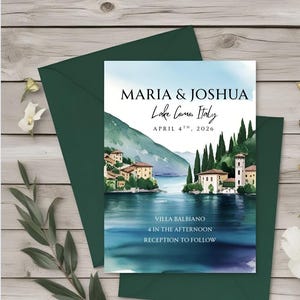Itália | Casamento na Itália | Casamentos na Itália | Casamento na Europa | Convite na Itália | Convite | Convite de casamento | Convite na Itália | Lago de Como