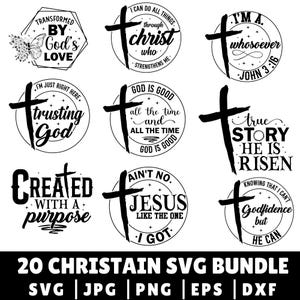 Christian Svg Mega Bundle, Scripture Bundle, Bible Verse Svg, Religious Svg Bundle, Jesus Svg, God Svg, Faith svg Bundle, Christian Svg file