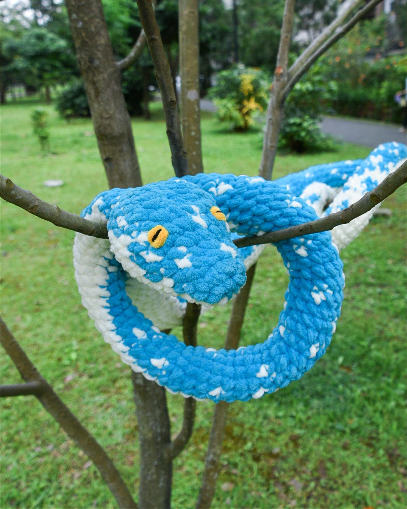Crochet Snake || Fern the Green Tree Python - PDF Pattern || Beginner ...