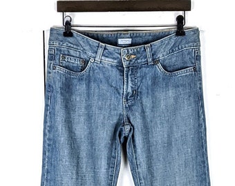 Halogen light blue boot slight flare cotton denim jeans 6