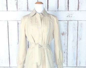 Vintage trench coat/rain jacket/belted spy coat