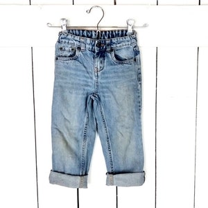 Lee kids/childrens faded blue denim jeans/distressed boy/girl jeans/5