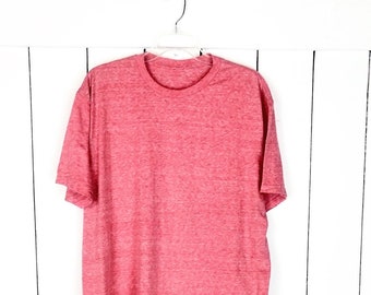 Vintage basic peachy pink cotton heather tshirt