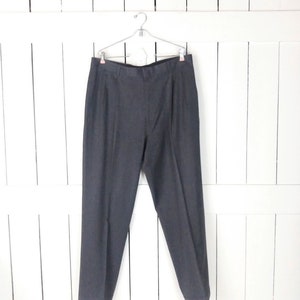 Vintage 90s grey Jos A Bank pleated wool trouser pants/mens wool cuffed slacks/38 x 32