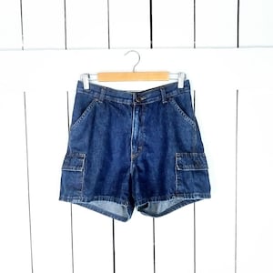 Vintage Riders high waisted blue denim jean shorts