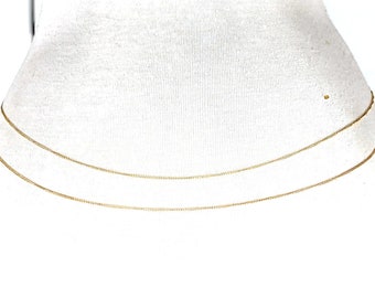 Double Gold Metal Layered Chain Link Dainty Lightweight 
