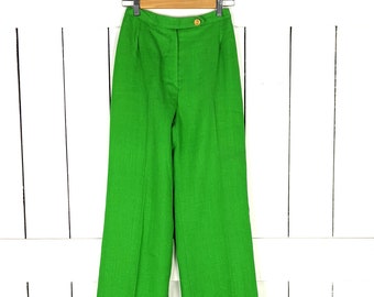 Vintage Evan Picone green slacks womens high waist pants