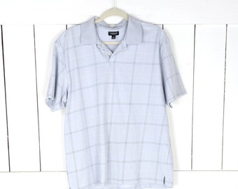 Van Heusen  striped checker golf polo shirt