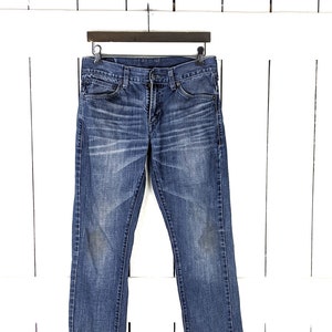 Levis Strauss 511 blue cotton denim skinny jeans