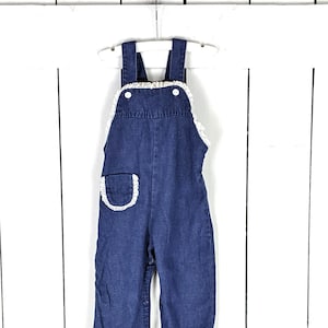 Vintage Thomas blue jean denim baby bib overalls