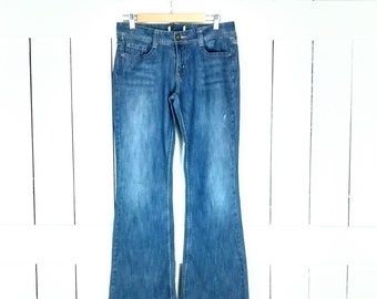 90s  blue jean denim boot cut/flare low rise stretch jeans/11