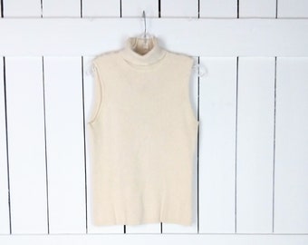 women's sleeveless mock turtleneck shell