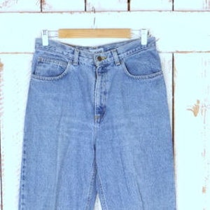 vintage Jones Jeans bleu clair lavage délavé jeans taille haute/conique jambe bleu jeans/10/taille 30&quot;