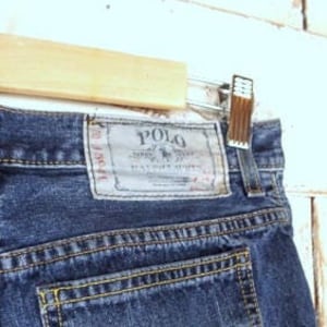 Vintage Polo Ralph Lauren classic straight leg dark blue denim jeans