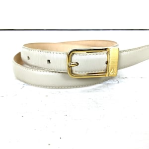 Vintage Liz Claiborne skinny leather belt image 1