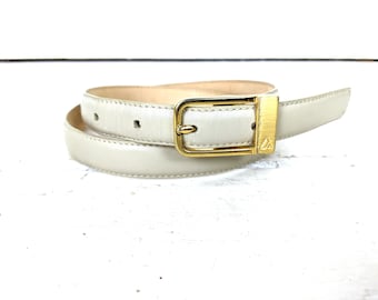 Cinturón vintage Liz Claiborne de piel fina