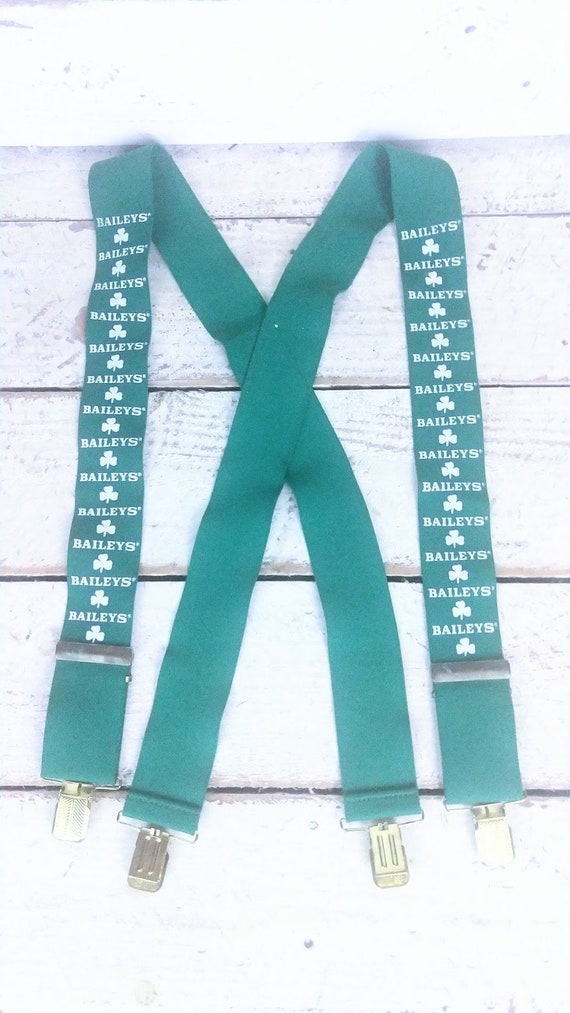 Vintage wide green/white Bailey's  Shamrock stret… - image 3