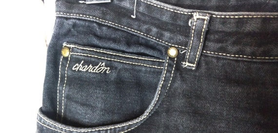 Vintage Chardon Paris black denim jeans/high wais… - image 4