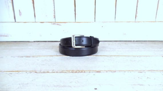 Vintage El Vaquero black leather belt/wide leather