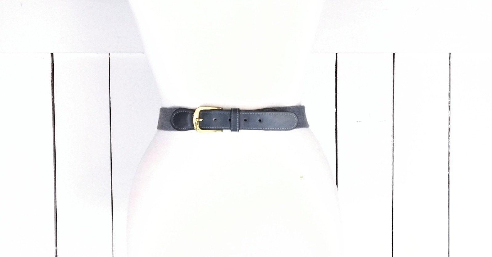 Vintage Yves Saint Laurent YSL Grey Cotton Canvas Leather  display picture 2