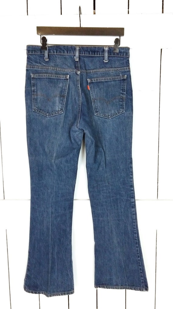 Levis orange tab blue high waisted zipper fly den… - image 6