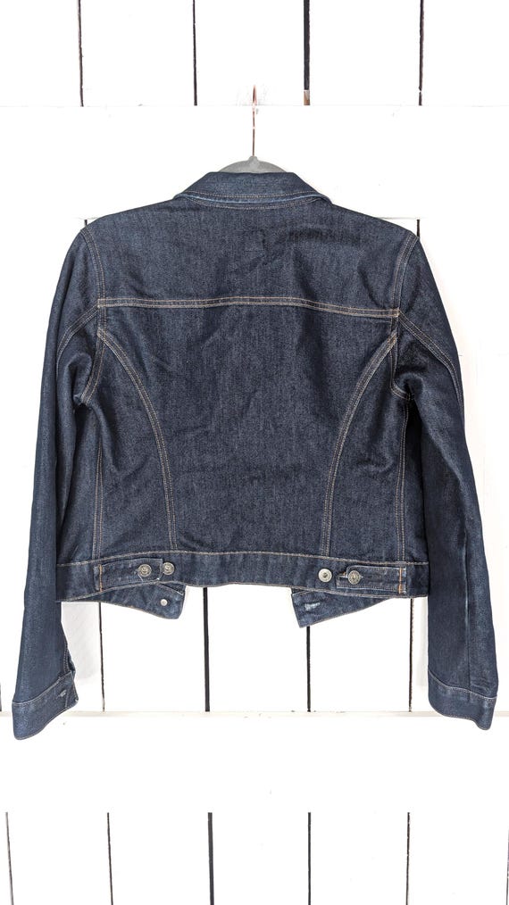 90s GAP Dark Blue Denim Jean Jacket - Etsy