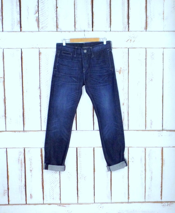 Vintage 508 dark blue Levis denim jeans/regular t… - image 7