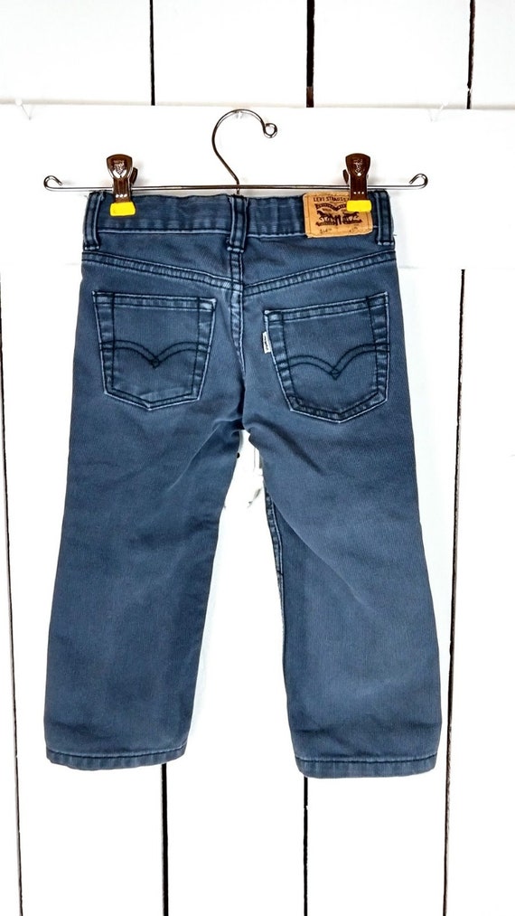 Kids/boys/girls/childrens 514 Levis blue corduroy… - image 3