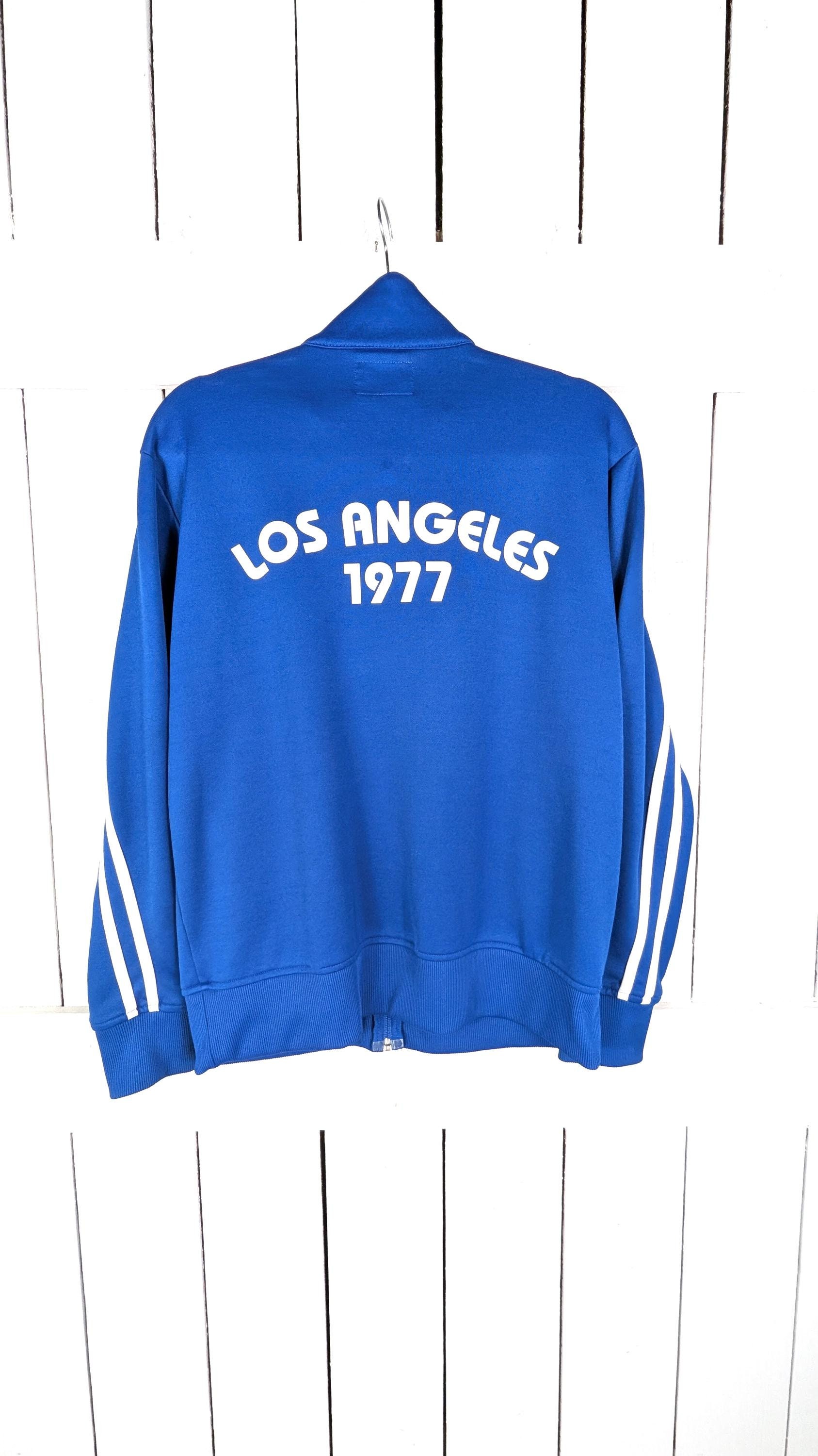Los Angeles 1977 Blue White AE Striped Zipper Track Suit