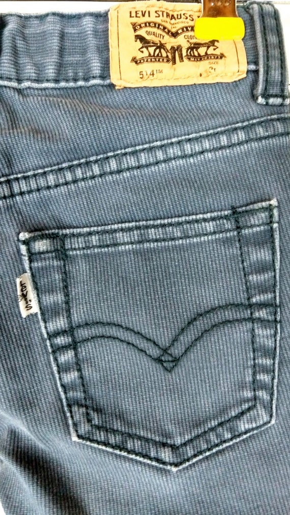 Kids/boys/girls/childrens 514 Levis blue corduroy… - image 4