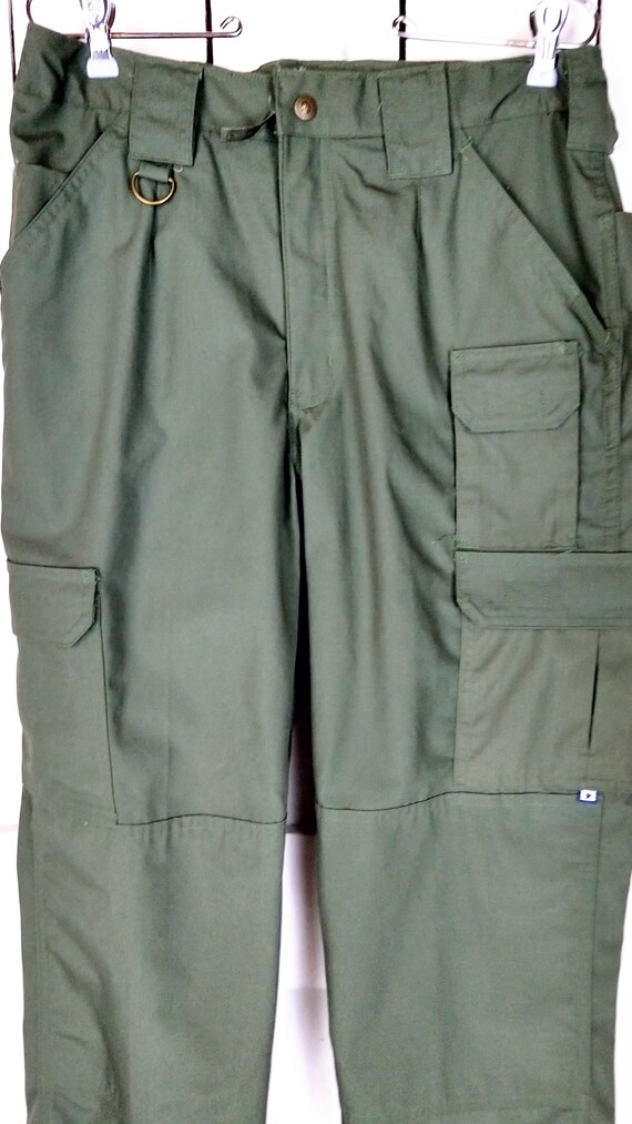 Womens army green tactical cargo range pants/outd… - image 4