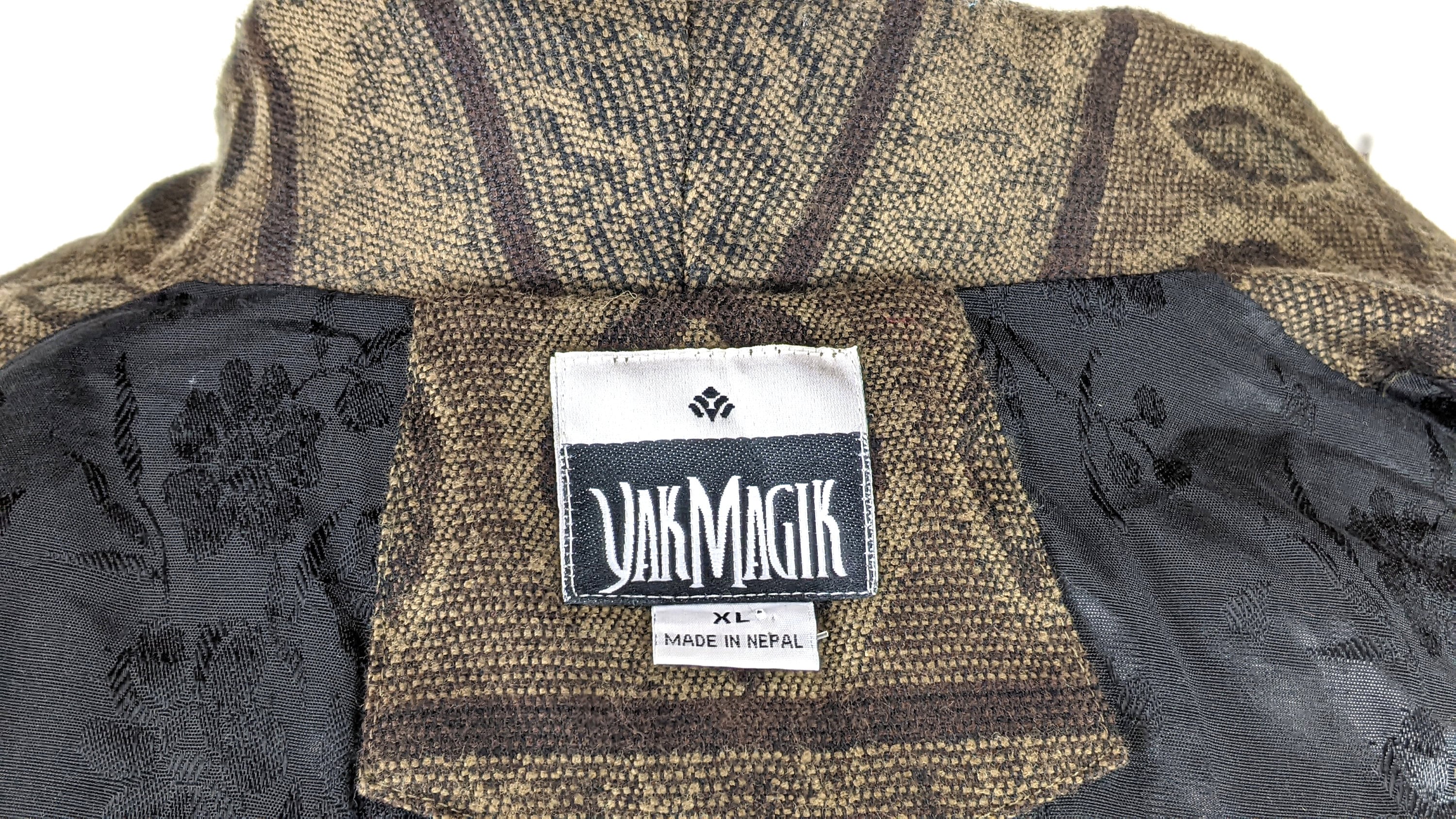 Yak Magik Tribal Striped Boucle Lace Patchwork Blazer Nepal Jacket