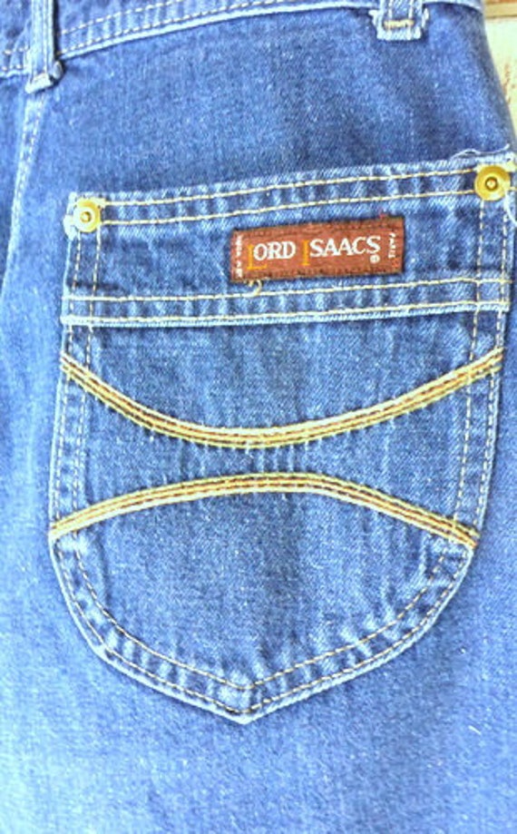 Vintage Lord Isaacs zipper fly high waist denim j… - image 5