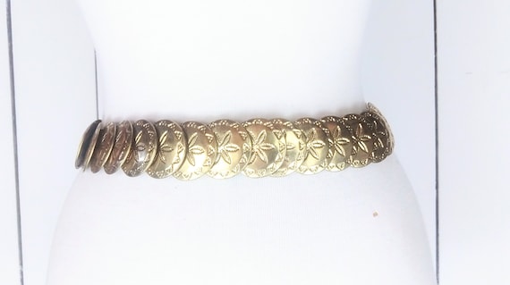 Buy Gold Metal Conch Style 70s Statement Belt/stretchy  display picture 3