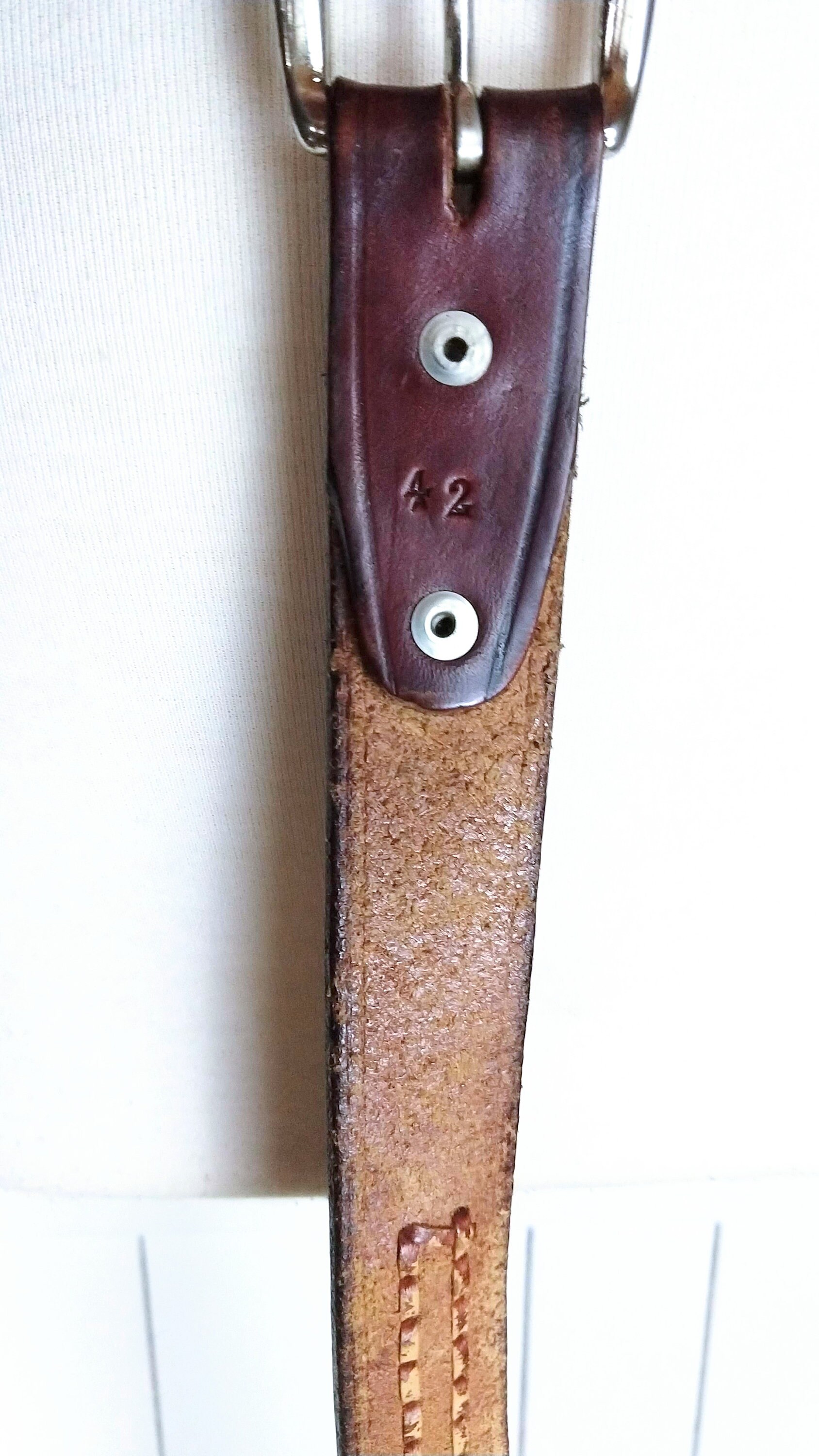 Vintage Genuine Leather Tooled Western Belt Distressed Supple Boho Festival Affilare Western Genuine Leather Sunflower Design Tooled  main image 4