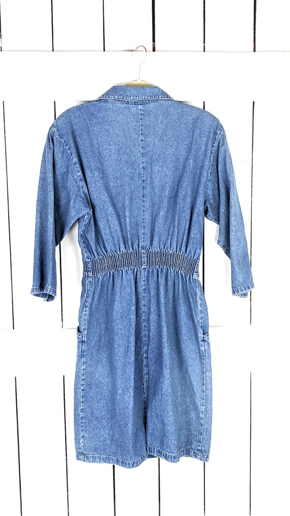 Vintage Dreams  long sleeve blue cotton jean deni… - image 5