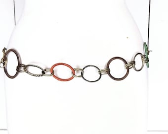 Lightweight gold metal round link belly chain belt Lightweight Gold Metal Round Link Belly Chain Belt - Etsy Israel main image 4