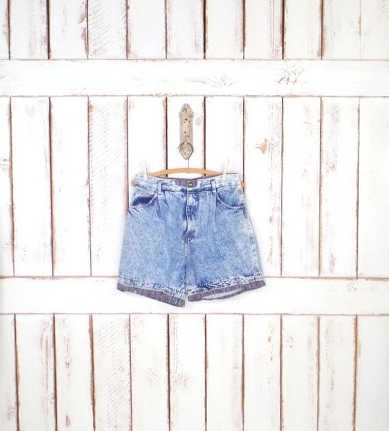 stone wash shorts