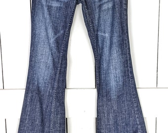 American Eagle AE Blue Denim Faded Boot Cut Flare Jeans